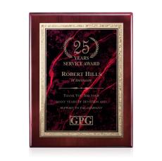 Gemstone Rosewood Plaque - Rosewood/Garnetine - Award Plaques