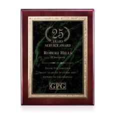 Gemstone Rosewood Plaque - Rosewood/Verdi - Award Plaques