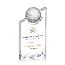 Axis Full Color Golf Peak Crystal Award - Sports Awards