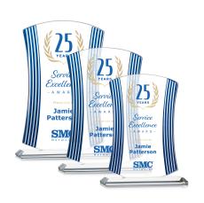 Fairford Full Color Arch & Crescent Crystal Award - Crystal Awards