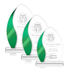 Sherborne Green Arch & Crescent Crystal Award - Crystal Awards