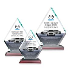 Canton Full Color Rosewood Crystal Award - Modern Awards