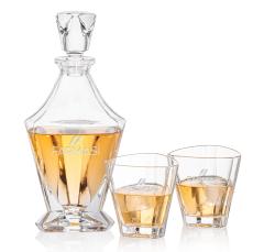 Arellano Decanter Set - Etched Barware