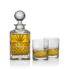 Pelham Decanter Set - Etched Barware