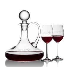 Horsham Decanter Wine Set - Etched Barware