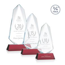 Sheridan Red on Newhaven Abstract / Misc Crystal Award - Crystal Awards