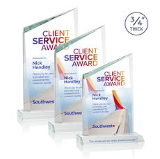 Scarsdale Full Color Starfire Peak Crystal Award - Full Color Awards