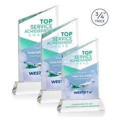 Scarsdale Full Color Starfire on Newhaven Peak Crystal Award - Sales Awards