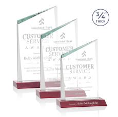 Scarsdale Red Peak Crystal Award - Crystal Awards