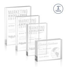 Toledo Rectangle Acrylic Award - Employee of the Month Awards