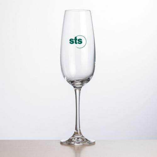 Corporate Gifts, Recognition Gifts and Desk Accessories - Etched Barware - Danforth Flute - Imprinted 8.5oz
