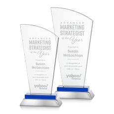 Hansen Blue Peak Crystal Award - Full Color Awards