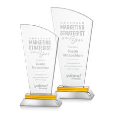 Hansen Amber Peak Crystal Award - Glass Awards