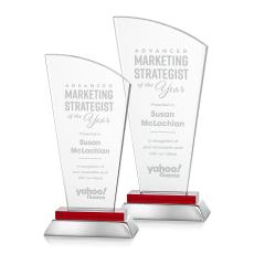 Hansen Red Peak Crystal Award - Full Color Awards