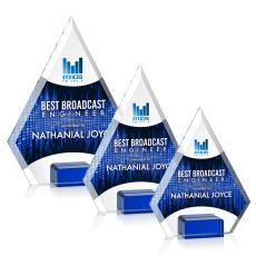 Charlotte Full Color Blue Crystal Award - Glass Awards