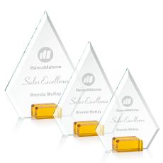 Charlotte Amber Crystal Award - Glass Awards