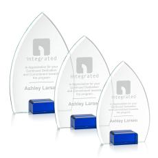 Aylin Blue Arch & Crescent Crystal Award - Crystal Awards