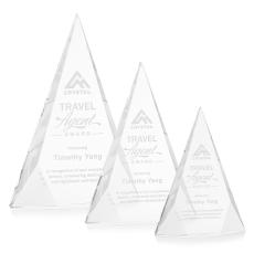 Rochester Clear Pyramid Crystal Award - Crystal Awards