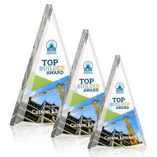 Shrewsbury Full Color Clear Pyramid Acrylic Award - Full Color Awards