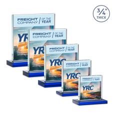 Terra Full Color Blue Crystal Award - Corporate Awards