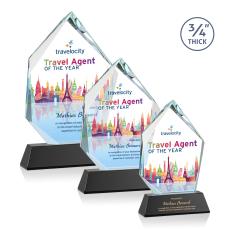 Deerhurst Ice Full Color Black on Newhaven Peak Crystal Award - Full Color Awards