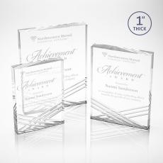 Chestham Clear Rectangle Acrylic Award - Employee Awards