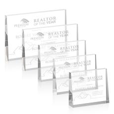 Lansing Clear (Horiz) Rectangle Acrylic Award - Corporate Awards