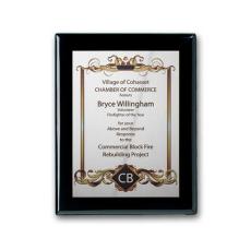 SpectraPrint Plaque - Ebony Silver - Full Color Awards