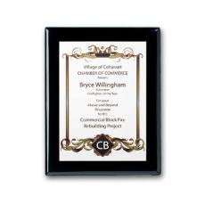 SpectraPrint Plaque - Ebony White - Full Color Awards