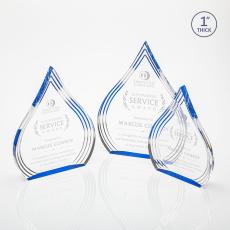 Dover Blue Acrylic Award - Employee Awards