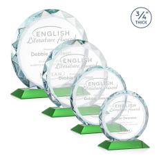 Centura Green Circle Crystal Award - Crystal Awards
