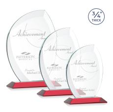 Wichita Red Flame Crystal Award - Glass Awards