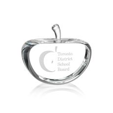Argyle Apple Apples Crystal Award - Corporate Recognition Gifts