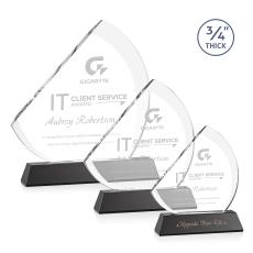 Nantucket Black on Newhaven Sail Crystal Award - Corporate Awards