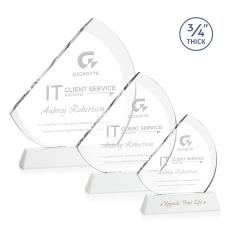 Nantucket White on Newhaven Sail Crystal Award - Corporate Awards