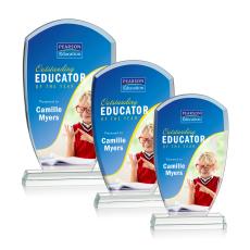 Leighlin Full Color Arch & Crescent Crystal Award - Full Color Awards