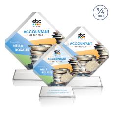 Toulon on Newhaven Full Color Starfire Crystal Award - Full Color Awards