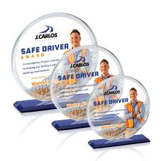 Verdun Full Color Circle Crystal Award - Full Color Awards