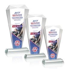 Foster Full Color Arch & Crescent Crystal Award - Full Color Awards