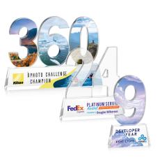 Milestone Full Color Number Acrylic Award - Employee Awards