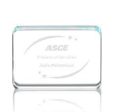 Calverley Rectangle Crystal Award - Corporate Recognition Gifts