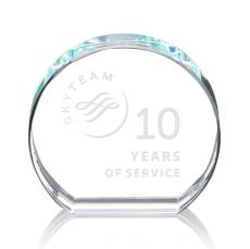 Abrams Circle Crystal Award - Corporate Recognition Gifts
