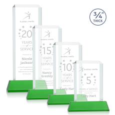Dalton Green on Newhaven Rectangle Crystal Award - Glass Awards