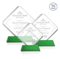 Toulon Green on Newhaven Crystal Award - Glass Awards