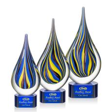 Calabria Blue Glass Award - Modern Awards