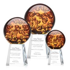 Avery Spheres on Celestina Base Glass Award - Art Glass Awards
