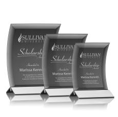 Dominga Black/Silver Arch & Crescent Crystal Award - Corporate Awards
