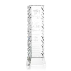 Kaleidoscope Obelisk on Base Crystal Award - Corporate Awards