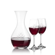 Adelita Carafe & Naples Wine - Etched Barware