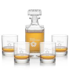 Matlock Decanter Set - Etched Barware